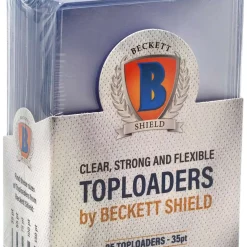 Best Pirce 💯 Beckett Shield Card Supplies 2.5" x 3.5" Toploader Card Holders [25 Count] 👍