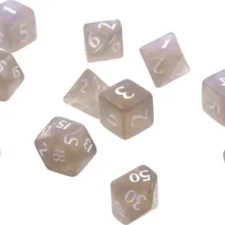 New 🌟 Ultra Pro The Eclipse Dice Smoke Grey Polyhedral 11-Die Dice Set 🥰