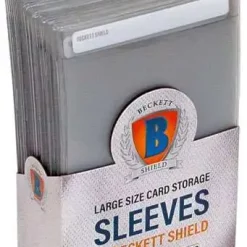 Deals 😍 Beckett Shield Card Supplies Clear Large Card Sleeves [50 Count] ⭐