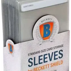 Brand new ✔️ Beckett Shield Card Supplies Clear Standard Card Sleeves [50 Count] ⌛