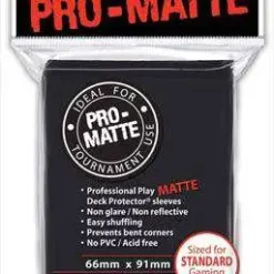 Deals ✨ Ultra Pro Card Supplies Non-Glare Pro-Matte Black Standard Card Sleeves [50 Count] 🔥