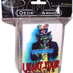 Best reviews of ⭐ Card Supplies Deck Armor I Want Your Brains Deck Box ⌛