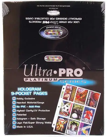 Flash Sale 🎉 Ultra Pro Card Supplies Platinum Series 9-Pocket Pages [100 Count] 🎉 -Card Game Supplies Shop cagasubpro10