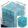 Best reviews of 🛒 Chessex 6-Sided d6 Cirrus Aqua with Silver 12mm Dice Pack #27865 ⌛