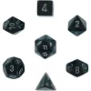 Budget 💯 Chessex Borealis Smoke with Silver Numbers Polyhedral 7-Die Dice Set ⌛