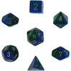 Best deal 🎁 Chessex Gemini Blue & Green Dice with Gold Numbers Polyhedral 7-Die Dice Set ⌛