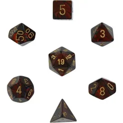 Top 10 🤩 Chessex Scarab Blue Blood with Gold Numbers Polyhedral 7-Die Dice Set ✨
