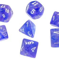 Best reviews of ❤️ Chessex Borealis Purple / white Luminary Polyhedral 7-Die Dice Set #27577 🧨