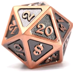 Discount ⭐ Mythica Dire Battleworn Copper D20 Metal Polyhedral Die 😉