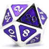 Coupon ⌛ Mythica Dire Platinum Amethyst D20 Metal Polyhedral Die 🥰