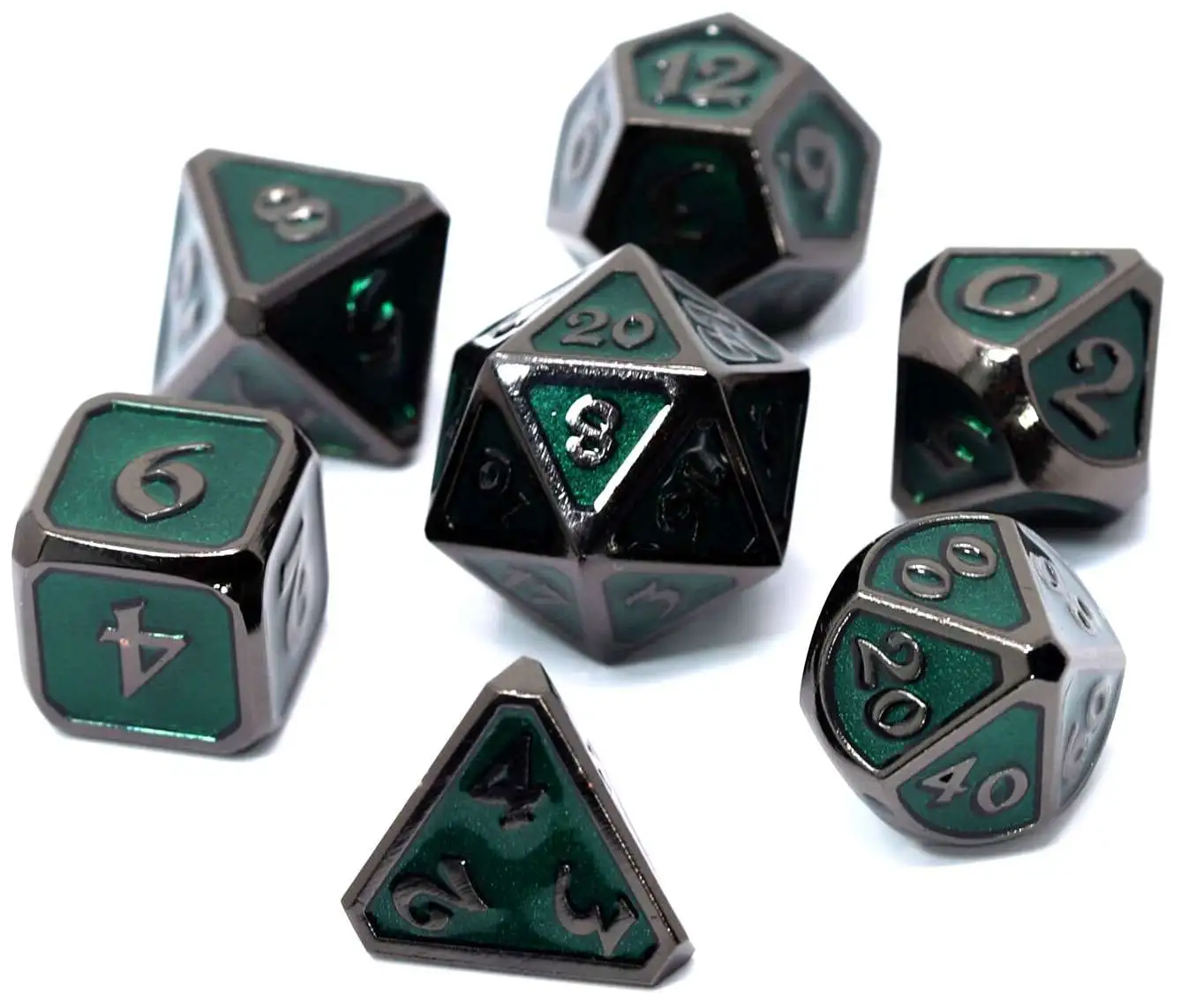 Outlet βοΈ Mythica Sinister Emerald Metal Polyhedral 7-Die Dice Set π 1 Outlet βοΈ Mythica Sinister Emerald Metal Polyhedral 7-Die Dice Set π
