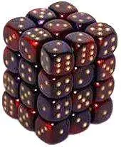 Coupon ❤️ Chessex 6-Sided d6 Gemini 12mm Dice Pack #26826 [Purple-Red & Gold] ✨