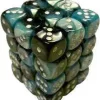 Wholesale 🧨 Chessex 6-Sided d6 Gemini 12mm Dice Pack #26846 [Black-Shell & White] 🧨