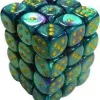 Best Sale 💯 Chessex 6-Sided d6 Gemini 12mm Dice Pack #26849 [Purple-Teal & Gold] 🔔