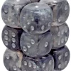 Top 10 😉 Chessex 6-Sided d6 Borealis Luminary 16mm Dice Pack #27778 [Light Smoke / Silver] 🛒