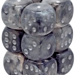 Top 10 😉 Chessex 6-Sided d6 Borealis Luminary 16mm Dice Pack #27778 [Light Smoke / Silver] 🛒