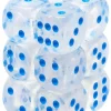 Best Pirce ⭐ Chessex 6-Sided d6 Borealis Luminary 16mm Dice Pack #27781 [Icicle / Light Blue] ❤️