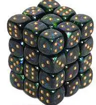 Coupon 🔥 Chessex 6-Sided d6 Scarab 12mm Dice Pack #27815 [Jade & Gold] ⌛
