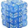 Deals 🎉 Chessex 6-Sided d6 Borealis 12mm Dice Pack #27826 [Sky Blue & White] 🤩