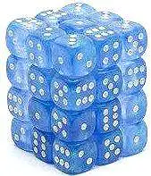 Deals 🎉 Chessex 6-Sided d6 Borealis 12mm Dice Pack #27826 [Sky Blue & White] 🤩