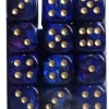 Top 10 🔔 Chessex 6-Sided d6 Scarab 12mm Dice Pack #27827 [Royal Blue & Gold] 🌟