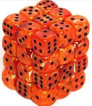 Top 10 ⭐ Chessex 6-Sided d6 Vortex 12mm Dice Pack #27833 [Orange & Black] ✨