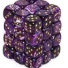 Budget ⌛ Chessex 6-Sided d6 Vortex 12mm Dice Pack #27837 [Purple & Gold] 🎉