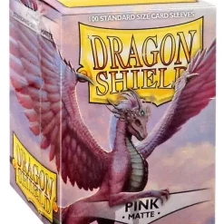 Coupon 🥰 Card Supplies Dragon Shield Matte Pink Standard Card Sleeves [100 Count] 🔔