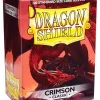 Deals 🧨 Card Supplies Dragon Shield Crimson Classic Standard Card Sleeves [100 Count] ⌛