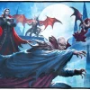 Budget ⭐ Gamermats Trading Card Game Card Supplies Vampires / Werewolf Exclusive Double Sided Playmat [PAX Unplugged 2021 Philadelphia] ⭐