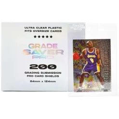 New ⌛ Grade Saver Pro Grading Submission Pro Card Shields Card Holders [200 Count, 84mm x 124mm] 🤩 -Card Game Supplies Shop gradesaverpro200submissionshield inset4