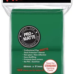 Coupon ⌛ Ultra Pro Card Supplies Non-Glare Pro-Matte Green Standard Card Sleeves [100 Sleeves] ❤️