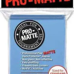 Budget ⌛ Ultra Pro Card Supplies Non-Glare Pro-Matte Light Blue Standard Card Sleeves [50 Count] 💯