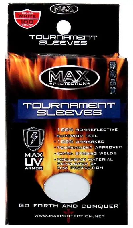 Brand new 🔔 Card Supplies Tournament Sleeves White Standard Card Sleeves [100 Count] ✔️ -Card Game Supplies Shop