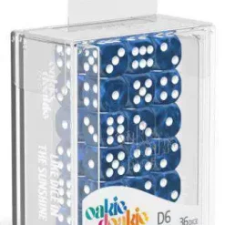 Best reviews of 🔔 Oakie Doakie 6-Sided d6 Marble Blue 12mm Dice 🔔