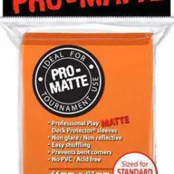 Hot Sale 🧨 Ultra Pro Card Supplies Non-Glare Pro-Matte Orange Standard Card Sleeves [50 Count] ❤️