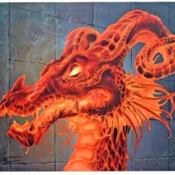 Coupon ❤️ MtG Card Supplies Inferno Ruby Mox Dragon Play Mat [Autographed by Daniel Frazier] ❤️