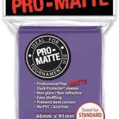 Outlet ✔️ Ultra Pro Card Supplies Non-Glare Pro-Matte Purple Standard Card Sleeves [50 Count] 😉