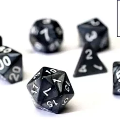 Budget ❤️ Sirius Dice Pearl Charcoal Polyhedral 7-Die Dice Set 🤩