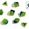 Cheapest ✨ Sirius Dice Translucent Green & Blue Polyhedral 7-Die Dice Set ✔️
