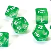 Coupon ⌛ Sirius Dice Translucent Green Polyhedral 7-Die Dice Set ✔️