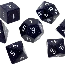 Best Sale 🌟 Ultra Pro Gemstone Dice Blue Sandstone Polyhedral 7-Die Dice Set 🔔