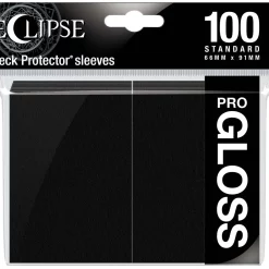 Best deal 🛒 Ultra Pro Card Supplies Eclipse Pro-Gloss Jet Black Standard Card Sleeves [100 Count] ✔️
