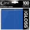 Hot Sale 💯 Ultra Pro Card Supplies Eclipse Pro-Gloss Pacific Blue Standard Card Sleeves [100 Count] ⭐