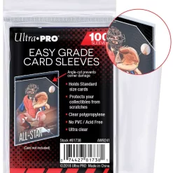 Wholesale ❤️ Ultra Pro Card Supplies Easy Grade Standard Card Sleeves [100 Count] ⭐