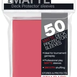 Buy ✔️ Ultra Pro Card Supplies Non-Glare Pro-Matte Fuchsia Standard Card Sleeves [50 Count] 🛒