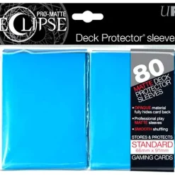New ❤️ Ultra Pro Card Supplies Eclipse Pro-Matte Light Blue Standard Card Sleeves [80 Count] 🥰