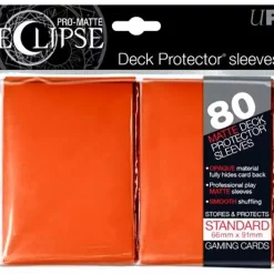 Buy 💯 Ultra Pro Card Supplies Eclipse Pro-Matte Orange Standard Card Sleeves [80 Count] 🔔