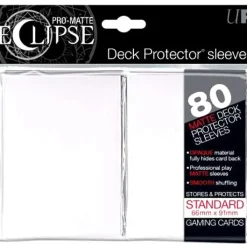Best Sale 🧨 Ultra Pro Card Supplies Eclipse Pro-Matte White Standard Card Sleeves [80 Count] 🥰