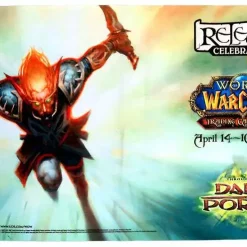 Best Sale 🌟 World of Warcraft Card Supplies Dark Portal Release Celebration Play Mat ❤️